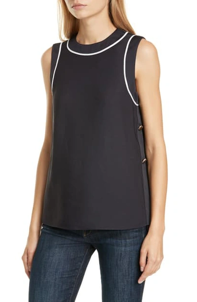 Shop Ted Baker Bamby Sleeveless Top In Navy