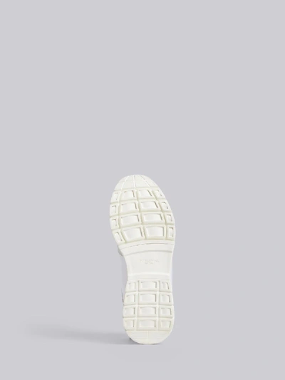 Shop Thom Browne Raised Rubber Sole Running Shoe In White