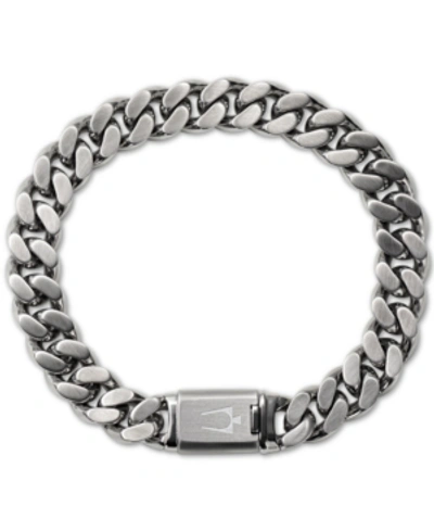 Shop Bulova Men's Chain Bracelet In Stainless Steel Women's Shoes