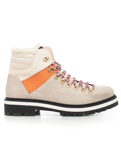 Tommy Hilfiger X Lewis Lace-up Hiking Boots In Yae Bone White | ModeSens