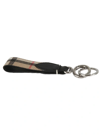 Shop Burberry Vintage Check Keyring In Archive Beige