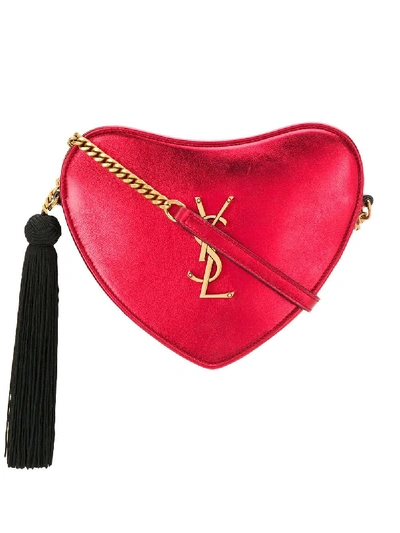 Shop Saint Laurent Shoulder Bag In Rosso/nero
