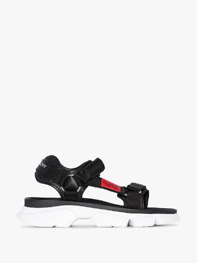 Shop Givenchy Black Braided Chunky Sandals
