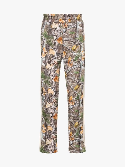 Shop Palm Angels Woodland Camouflage Print Sweatpants In Multicolour