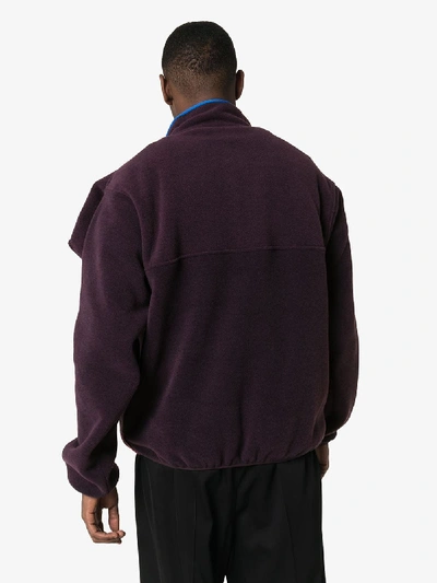 Shop Y/project Layered Inside-out Effect Fleece In Purple