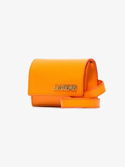 Shop Jacquemus Orange Le Ceinture Bello Leather Belt Bag