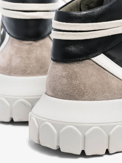 Shop Rick Owens Multicoloured Tractor High Top Sneakers