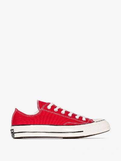 Shop Converse Red Chuck Taylor 70 Low Top Sneakers