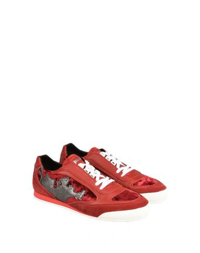 Shop Just Cavalli Sneakers In Red