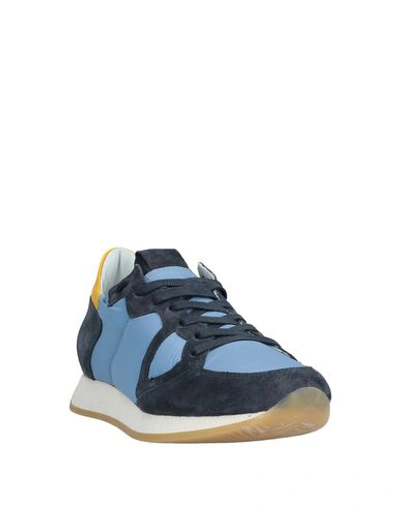 Philippe Model Sneakers In Slate Blue