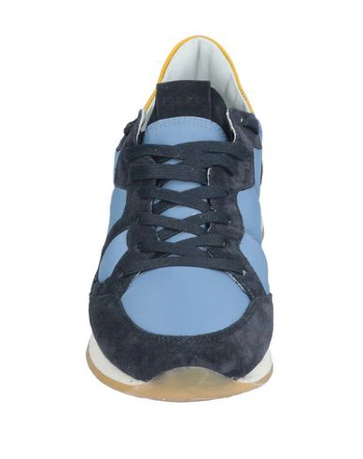 Philippe Model Sneakers In Slate Blue