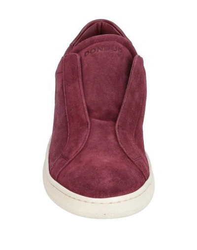 Shop Dondup Sneakers In Maroon