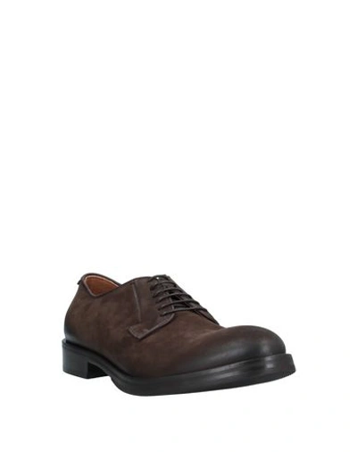 Shop Raparo Laced Shoes In Dark Brown