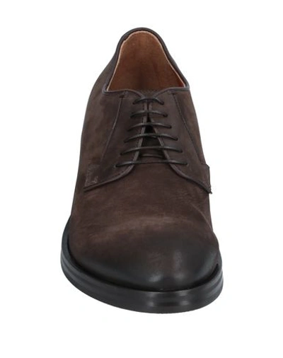 Shop Raparo Laced Shoes In Dark Brown