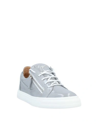 Shop Giuseppe Zanotti Sneakers In Grey