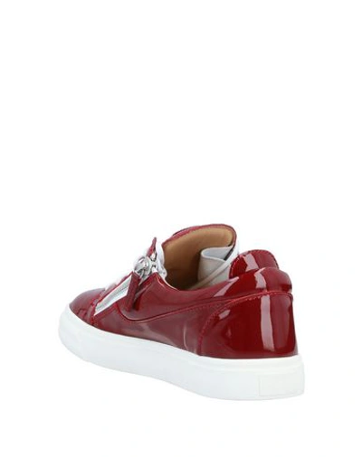 Shop Giuseppe Zanotti Sneakers In Brick Red