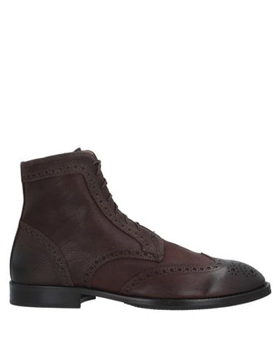 Shop Raparo Boots In Dark Brown