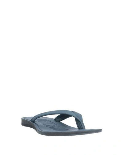 Shop Just Cavalli Flip Flops In Dark Blue