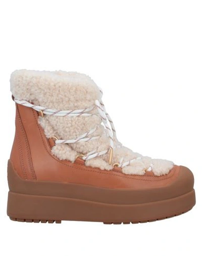 Shop Tory Burch Ankle Boots In Camel