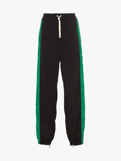 Shop Gucci Web Stripe Shell Sweatpants In 1060 Multicoloured