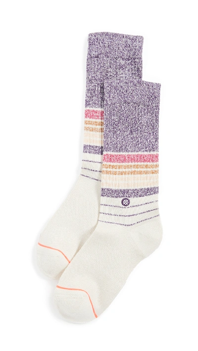 Shop Stance Bring It Back Crew Socks In Purple