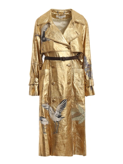 Shop Golden Goose Trench Masami In Gold