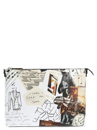 Shop Fendi Karl Kollage Bag In Multicolor