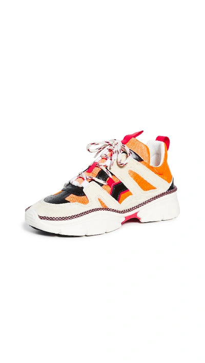 Shop Isabel Marant Kindsay Sneakers In Orange