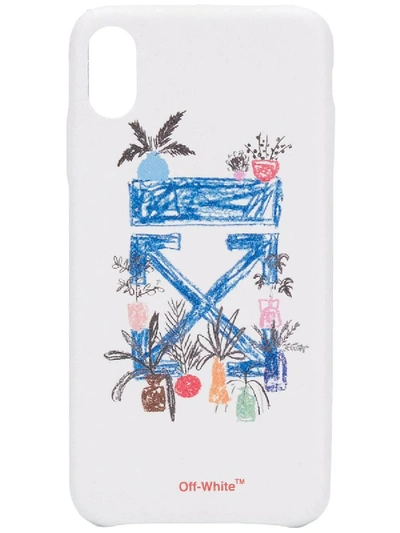 Shop Off-white Logo Print Iphone Xs Max Case