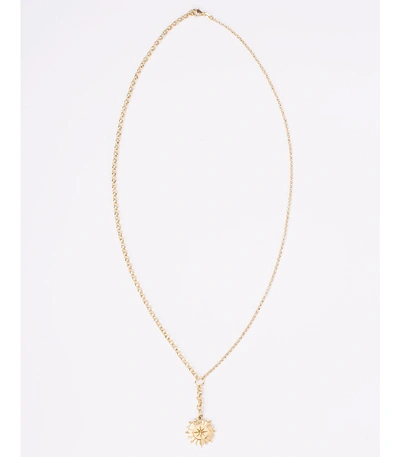 Shop Foundrae Course Correction Pendant Necklace In Ylwgold
