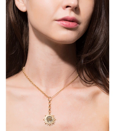 Shop Foundrae Course Correction Pendant Necklace In Ylwgold