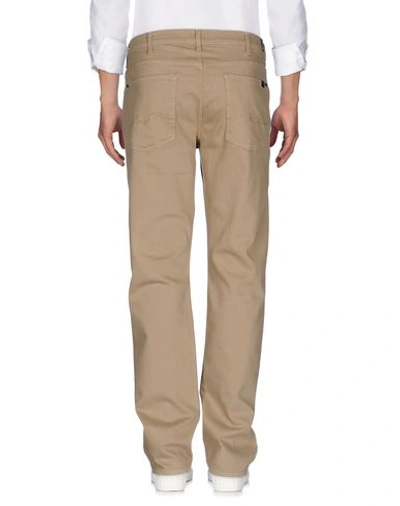 Shop 7 For All Mankind Denim Pants In Beige