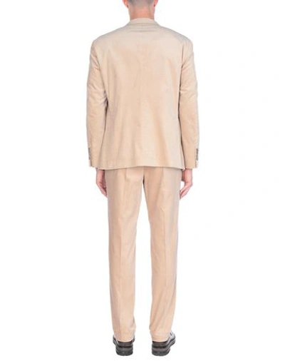 Shop Brunello Cucinelli Man Suit Sand Size 40 Cotton In Beige