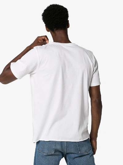 Shop Saint Laurent Radio Print T-shirt In White