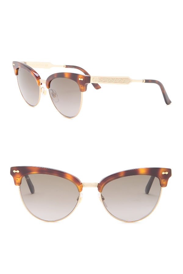 55mm cat eye sunglasses gucci