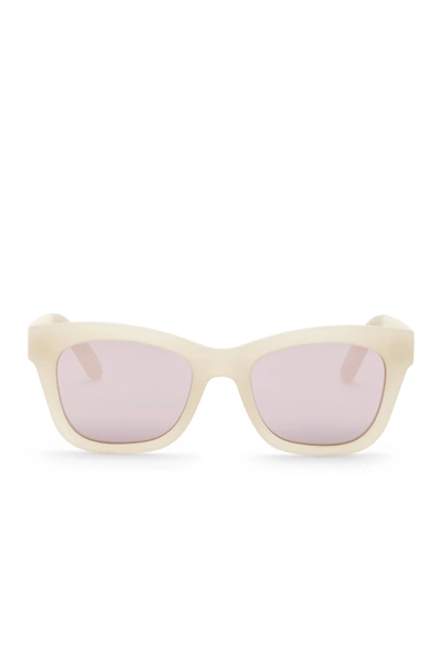 Shop Toms Traveler Paloma 51mm Square Sunglasses In White