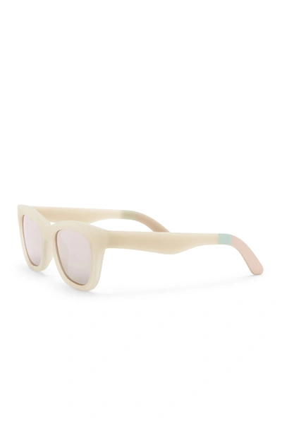 Shop Toms Traveler Paloma 51mm Square Sunglasses In White