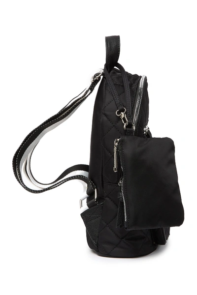 Shop Steve Madden Quilted Nylon Backpack In Black