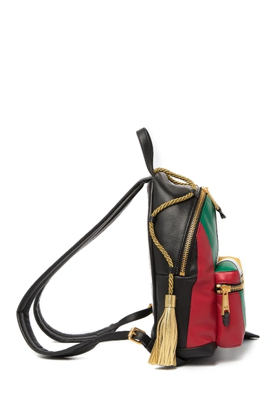 Shop Moschino Multicolor Leather Mini Backpack In Variante Unica