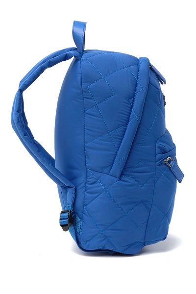 Shop Marc Jacobs Quilted Nylon School Backpack In Sapphire