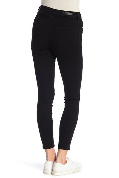 Shop Articles Of Society Heather High Rise Skinny Jeans In Blackout
