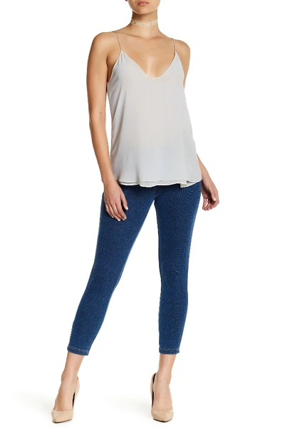 Shop Hue Denim Capri Leggings In Medium Wsh