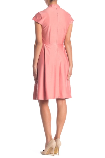 Shop Alexia Admor Blaise Pleated Fit & Flare Dress In Pink