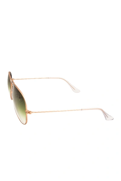 Shop Aqs Mason 58mm Aviator Sunglasses In Green
