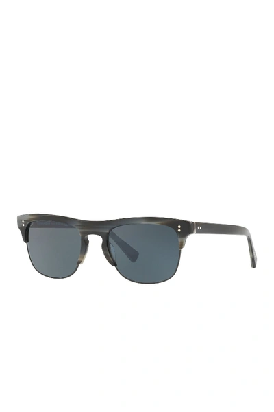 Dolce Gabbana 53mm Clubmaster Sunglasses In Silvr Blue ModeSens