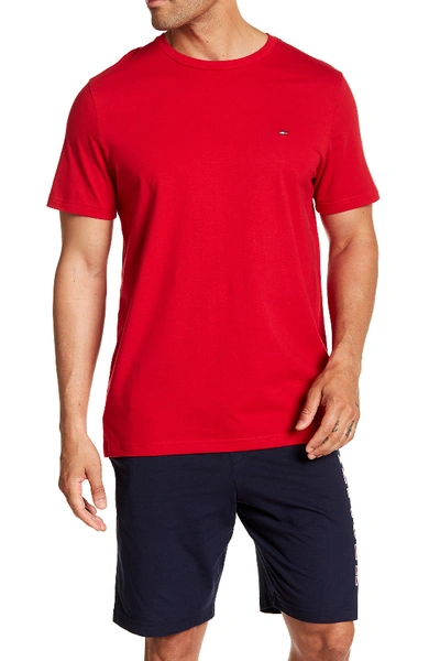 Shop Tommy Hilfiger Crew Neck Lounge T-shirt In Red