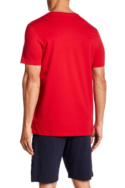 Shop Tommy Hilfiger Crew Neck Lounge T-shirt In Red
