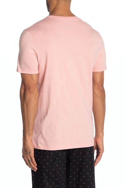 Shop Tommy Hilfiger Crew Neck Tee In Guava