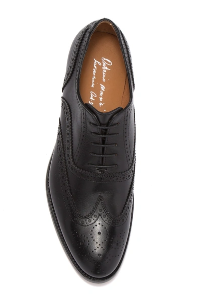 Shop Antonio Maurizi Leather Wingtip Oxford In Black