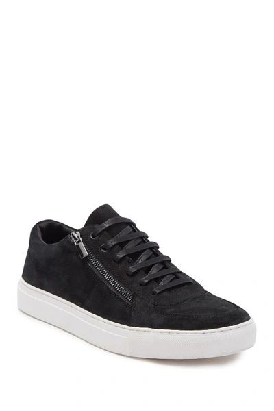 Hugo Boss Futurism Hito Suede Zip Low Top Sneaker In Blk | ModeSens